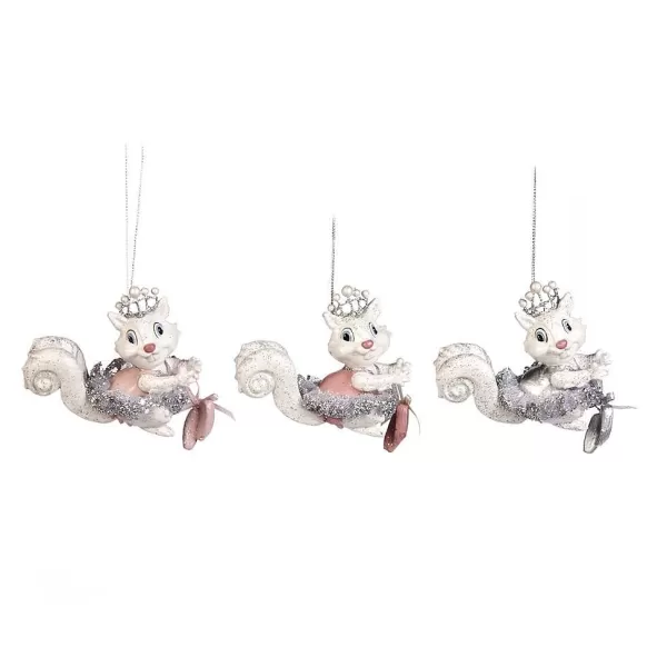 Ballerina Squirrel Ornament 3 Assorted B 97962^Goodwill Shop