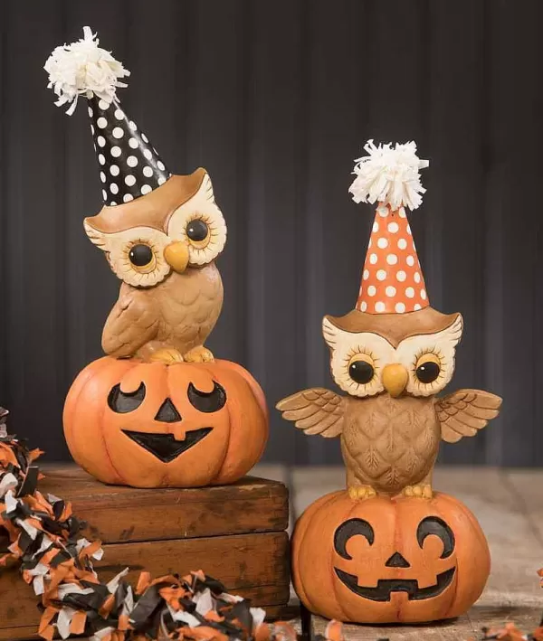 Tl9436 - Party Owl On Pumpkin 2A^Bethany Lowe Online