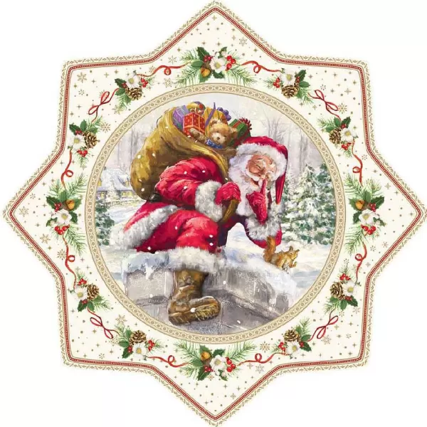 Christmas Tableware: Cake Serving Plate In Porcelain^Easy Life Hot