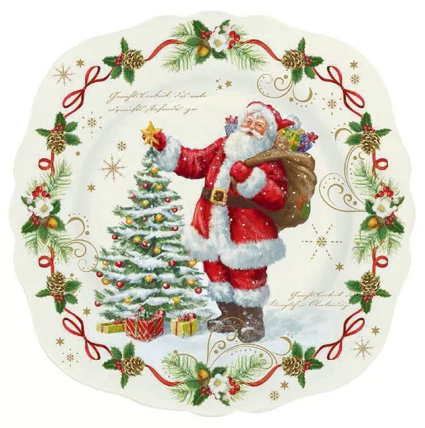 Christmas Tableware: Dessert Plate In High Quality Fine China^Easy Life Flash Sale