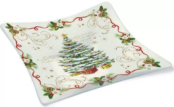 Christmas Tableware: Fine Quality Glass Bowl In Gift Box^Easy Life Hot