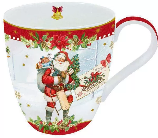 Christmas Tableware: Mug In Porcelain In Colour Box^Easy Life Store