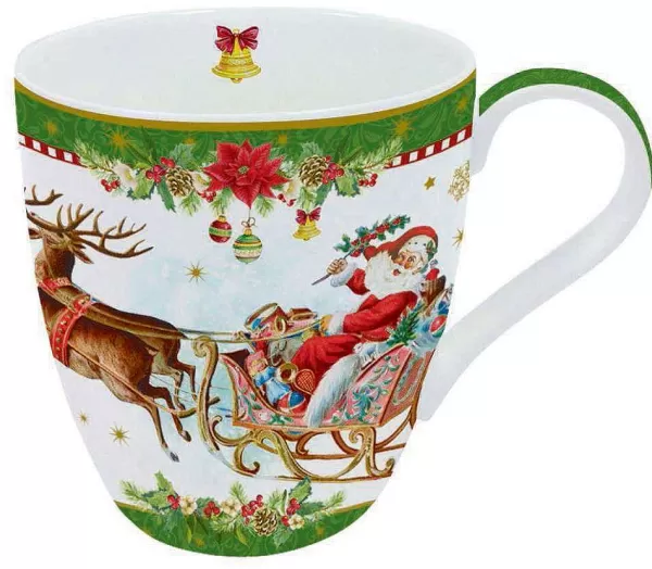 Christmas Tableware: Mug In Porcelain In Colour Box^Easy Life Best Sale