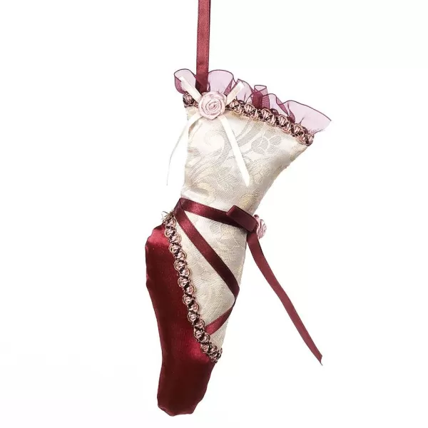 Fabric Ballet Slipper Ornament Br 32435^Goodwill Best Sale