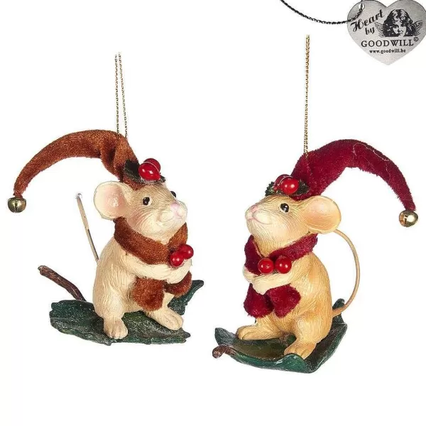 Goodill Belgium 2020 B 94504 Woodland Mouse With Leaf 2 Assorted^Goodwill Outlet