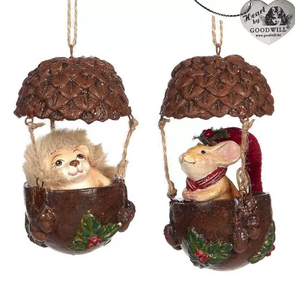Goodill Belgium 2020 B 94514 Mouse Hedgehog In Acorn Balloon 2 Assorted^Goodwill Best Sale