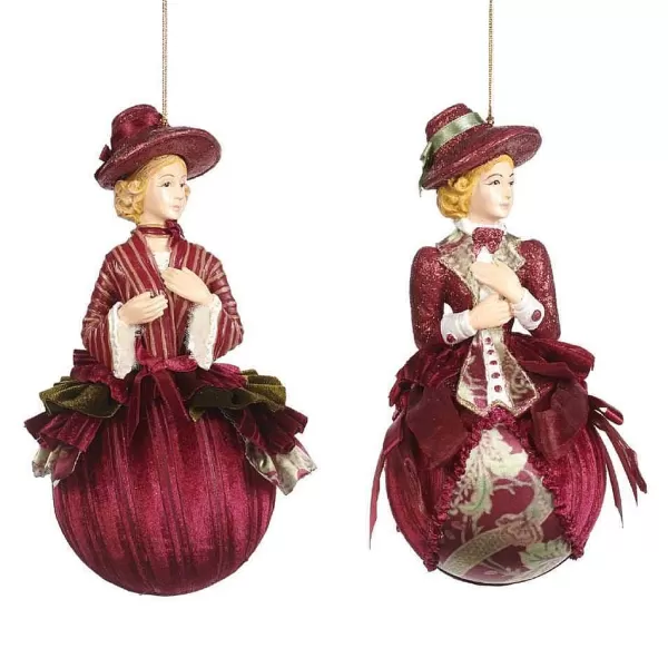 Belgium B 92103 Xmas Victorian Lady On Ball 2 Assorted^Goodwill Online