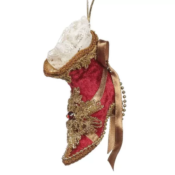 Belgium Br 37148 Fabric Victorian Boot Ornament^Goodwill Cheap