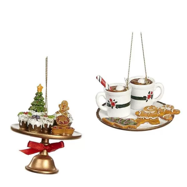 Belgium Dessert Coffee Plate Ornament 2 Assorted Tr 24744^Goodwill Cheap