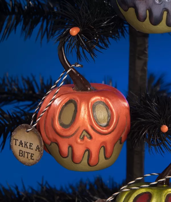 Green Apple With Orange Poison Ornament Mini^Bethany Lowe Discount