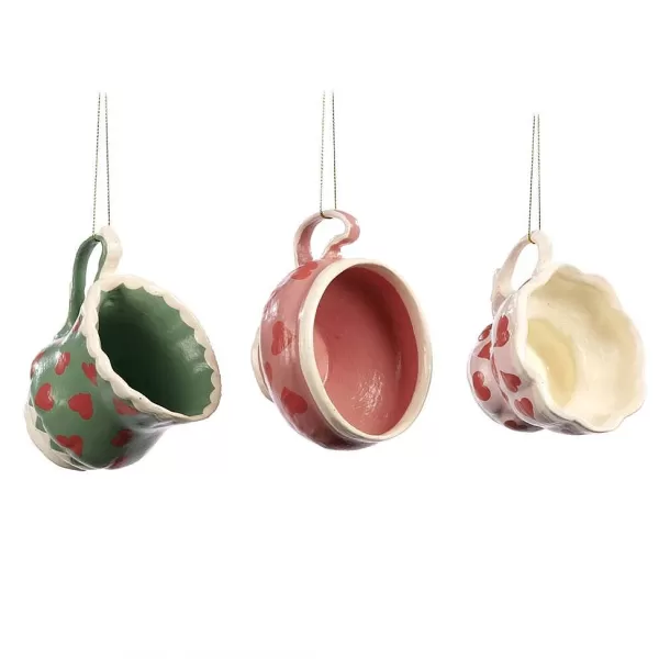 Heart Teacup Ornament 3 Assorted B 96413^Goodwill Hot