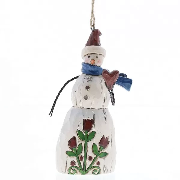 4058773 Folklore Snowman With Heart (Hanging Ornament)^Jim Shore Cheap