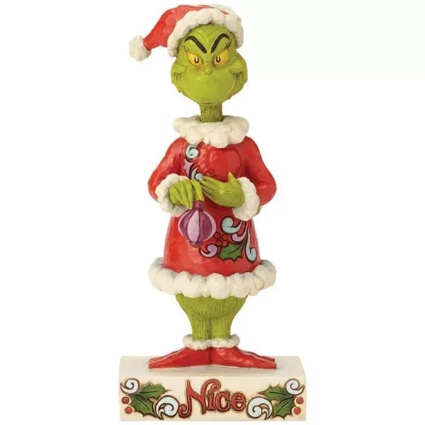 6002068 Two-Sided Naughty/Nice Grinch Figurine^Jim Shore New