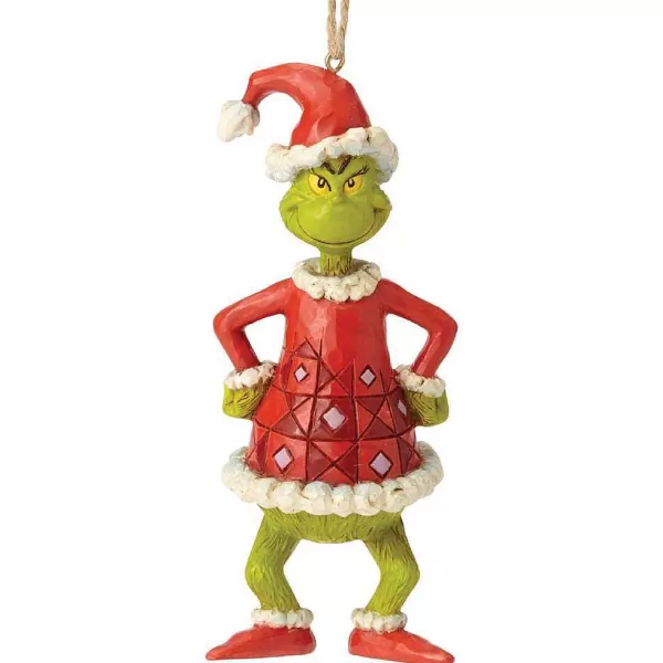 6002074 Grinch Dressed As Santa (Hanging Ornament)^Jim Shore Flash Sale