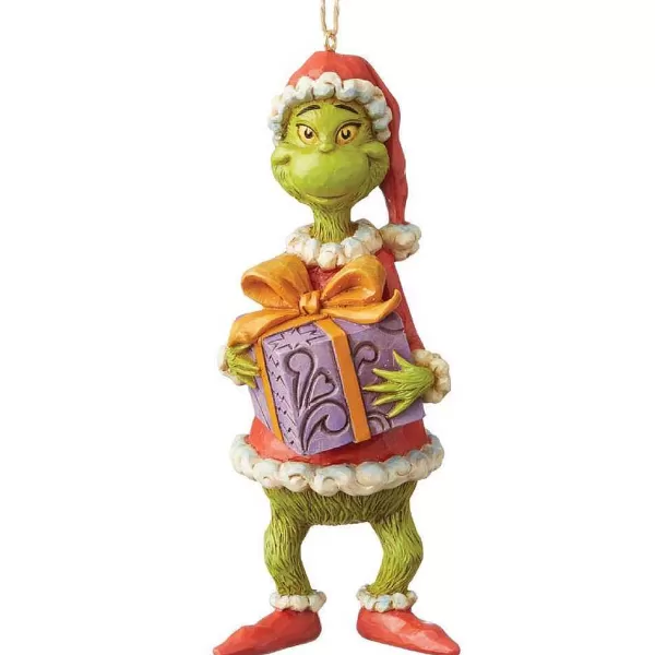 6004067 Grinch Holiding Present (Hanging Ornament)^Jim Shore Best