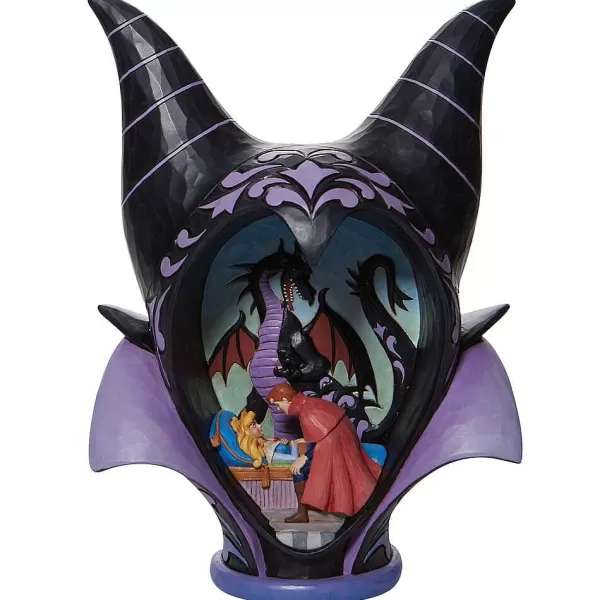 6008996 True Love-S Kiss Maleficent Diorama^Jim Shore Clearance