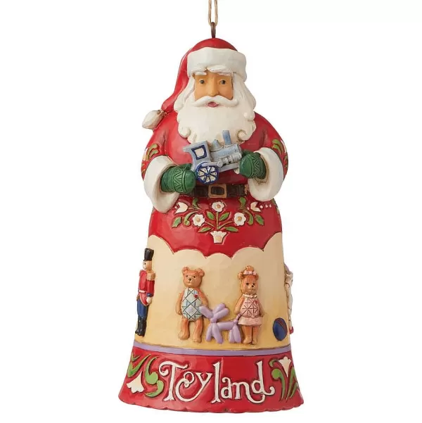 6009457 Toyland Santa Hanging Ornament^Jim Shore Store