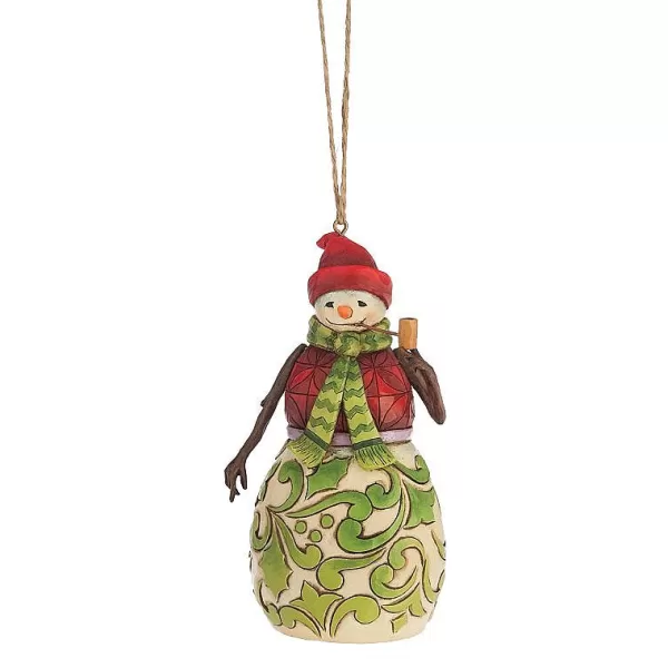 Red & Green Snowman Hanging Ornament 4047792^Jim Shore Cheap