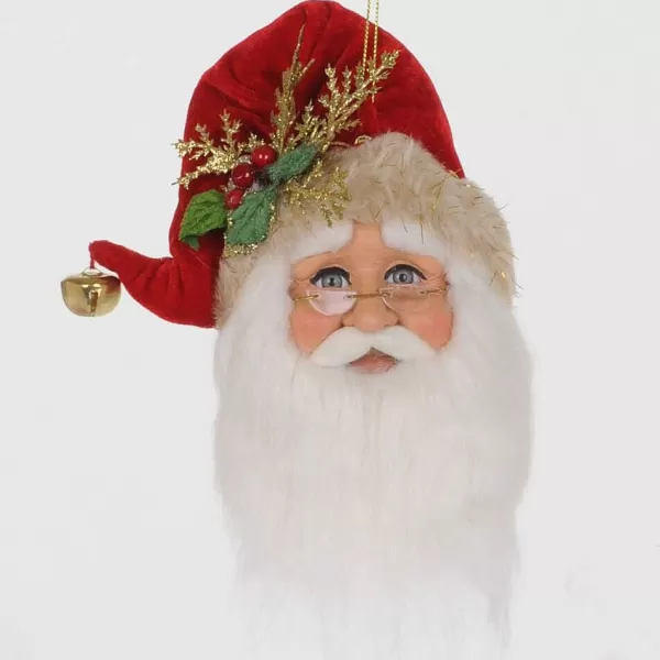 Originals Santa Head Ornament Orn-10^Karen Didion New