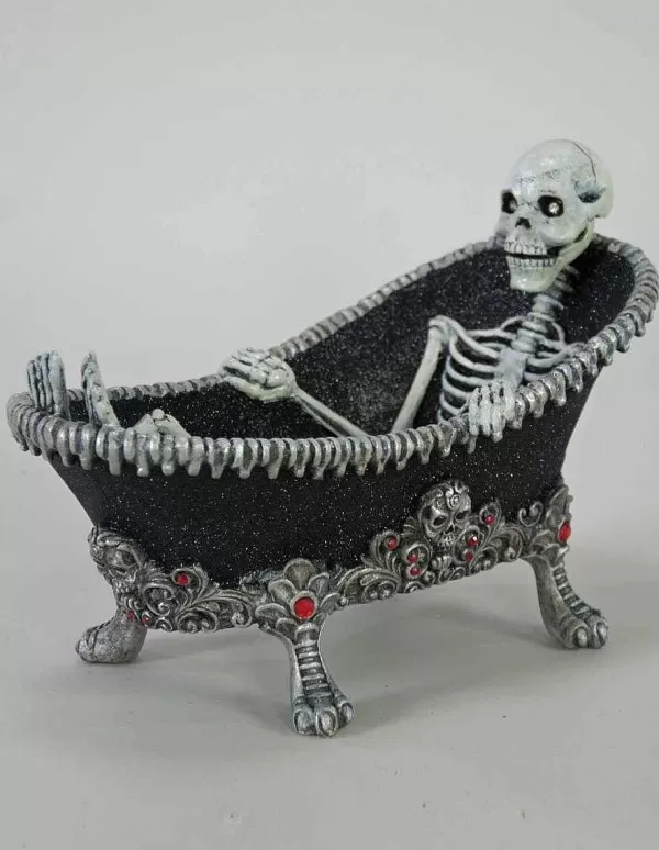 Katherine'S Collection 28-828202 Dead And Breakfast Skeleton In The Bathtub^Katherine Collection Hot