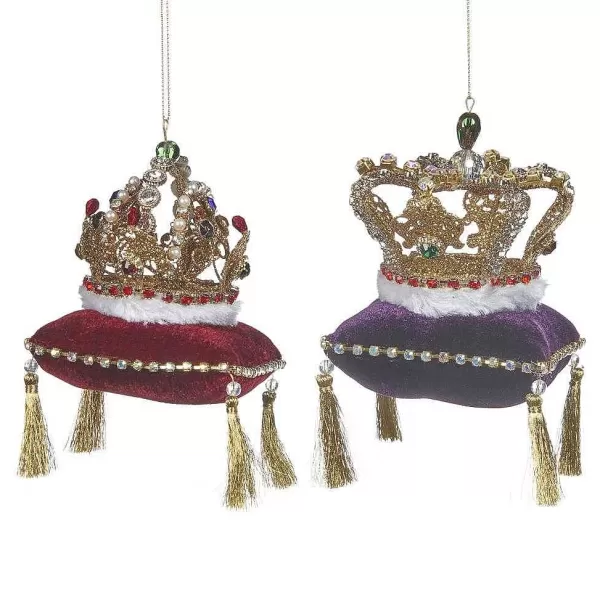 Katherine'S Collection Metal Crown Pillow Ornament 2 Assorted Kc Mo 20-920604^Katherine Collection Outlet