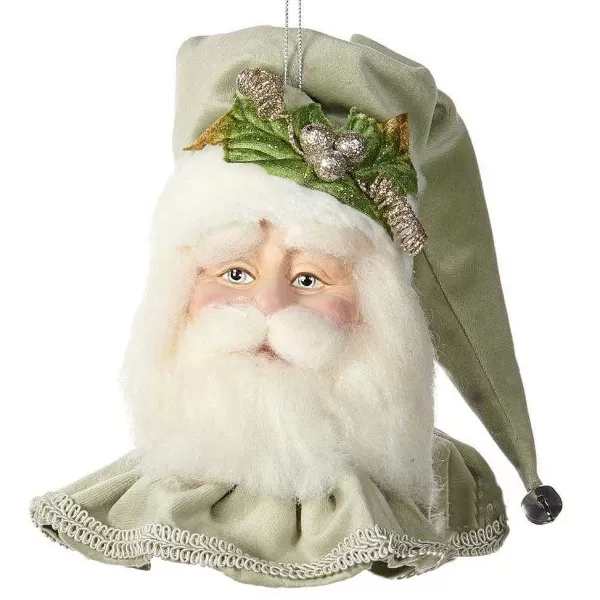 Katherine'S Collection Peace On Earth Santa Head Ornament Kc J 11-911570^Katherine Collection Best