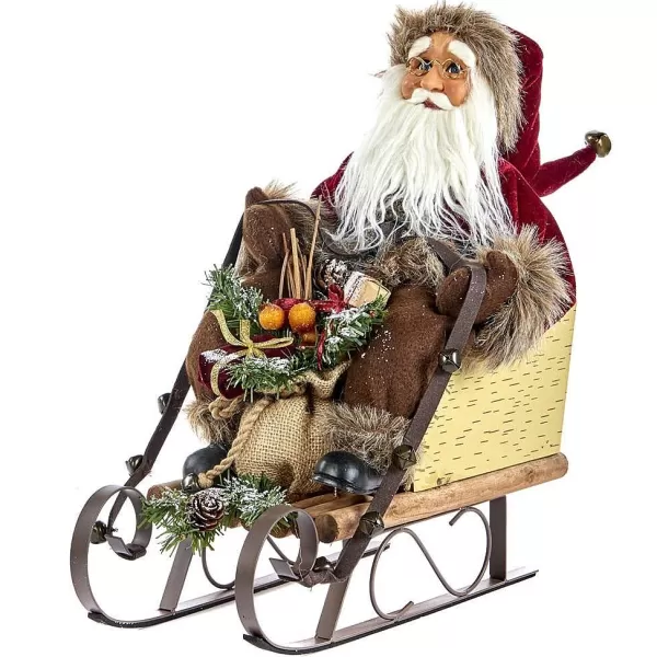 Katherine'S Collection Santa In Woodland Sleigh Kc C 18-741669^Katherine Collection New