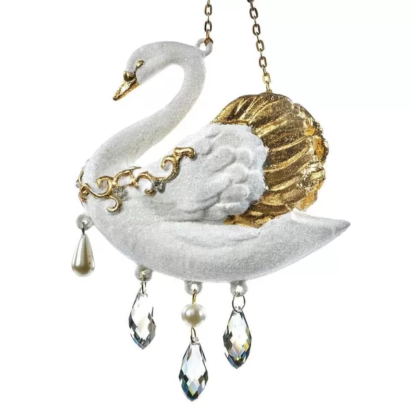 Katherine'S Collection Swan Dangle Ornament Kc 28-628214^Katherine Collection Store