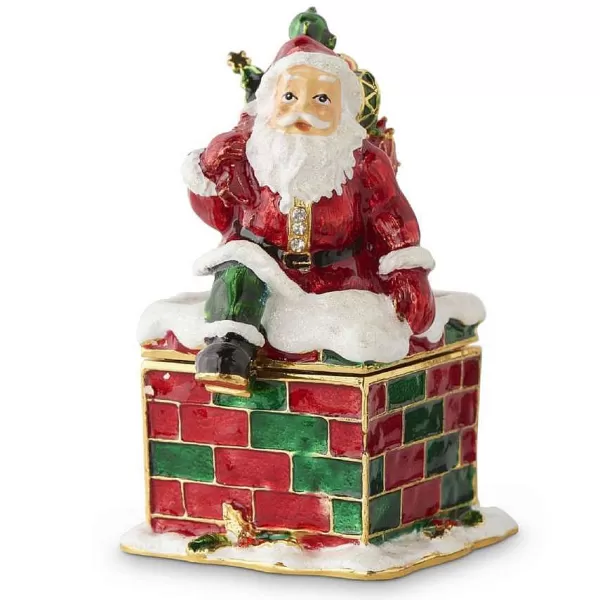 K&K Interiors 53167A - Santa Claus Hinged Jewelry Box^KKInteriors Cheap