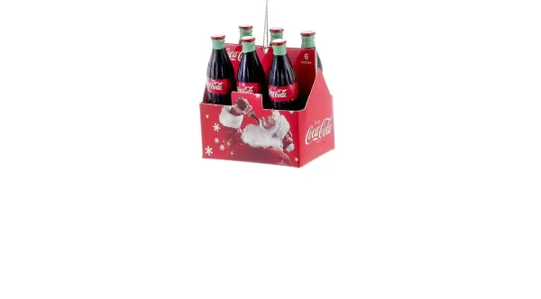 2.75" Coca-Cola 6-Pack Mini Ornament Cc2145^Kurt Adler Sale