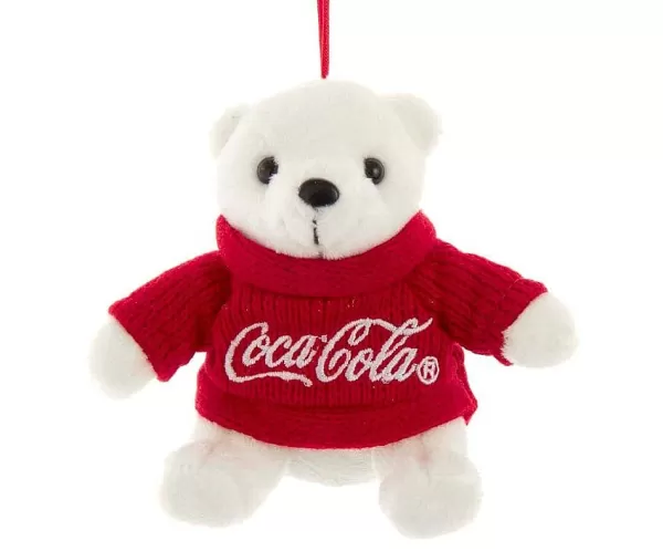 4" Coke Bear With Red Sweater Ornament Cc7201^Kurt Adler Cheap