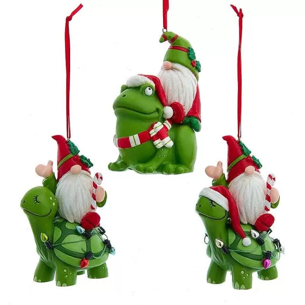 4" Resin Gnome Ornament 3 Assorted D3964^Kurt Adler Cheap