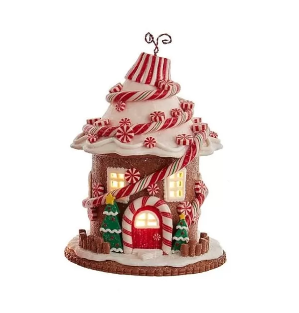 7.5" Candy Gingerbread House With C7 Bulb Gbj0022B^Kurt Adler Cheap