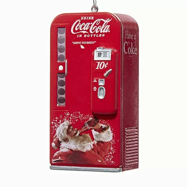 Nyc Cc1162 Coca-Cola Vintage Vending Machine With Santa Ornament^Kurt Adler Flash Sale