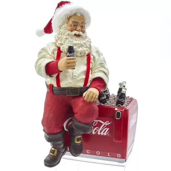 Nyc Cc5191 Coca-Cola Santa On Cooler Tabletop Decoration^Kurt Adler Cheap