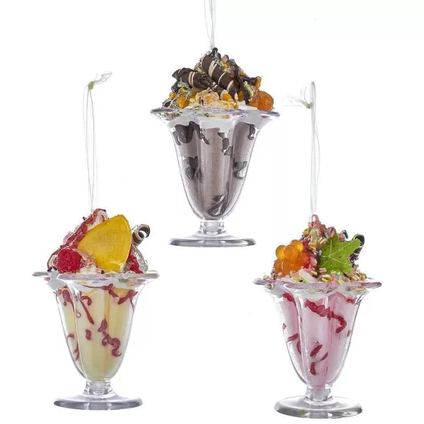 Nyc D3503 Ice Cream Sundae Ornament, 3 Assorted^Kurt Adler Store