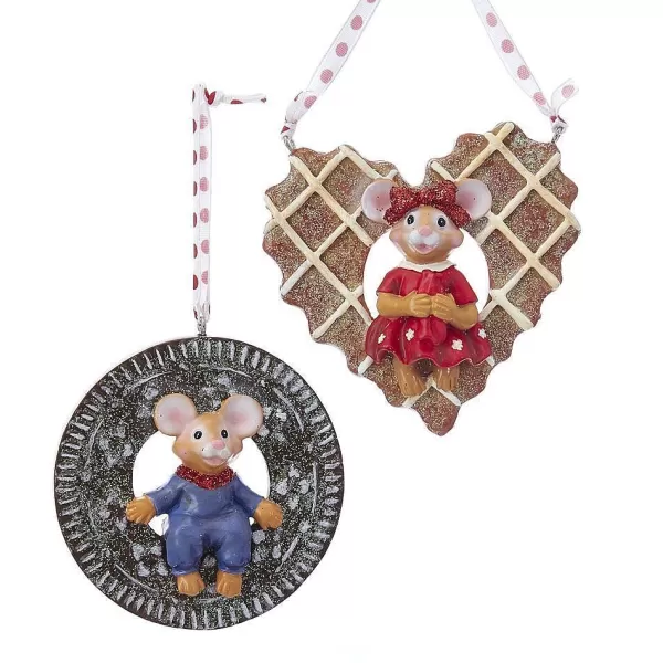 Nyc H5142 Cookie Mouse Ornaments, 2 Assorted^Kurt Adler Discount