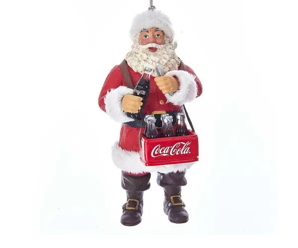 Santa Opening Coke Bottle Ornament Cc9183^Kurt Adler Best