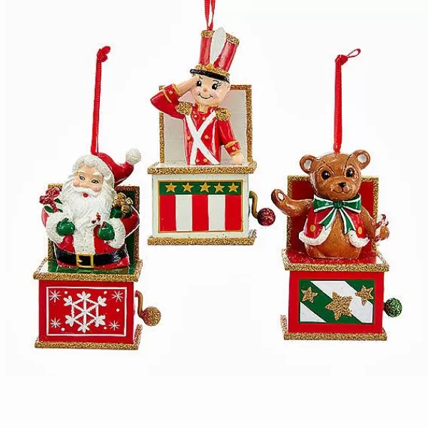 Kurt S. Adler Nyc C6883 Jack In The Box Ornament 3 Assorted^Kurt Adler Fashion