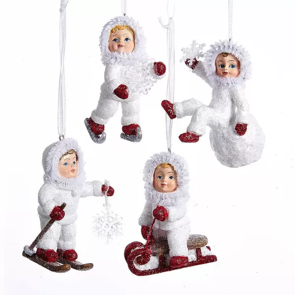 Kurt S. Adler Nyc C8986 Snow Kid Ornament 4 Assorted^Kurt Adler Fashion