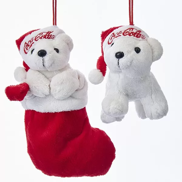Kurt S. Adler Nyc Cc7161 Coke Standing/Stocking Bear 2 Assorted^Kurt Adler Fashion