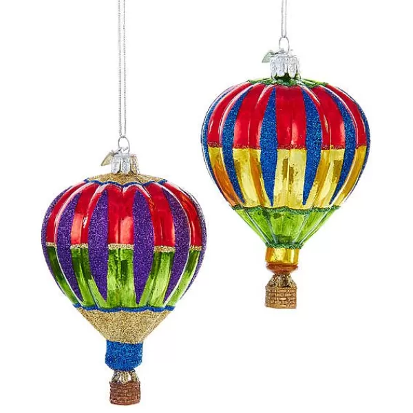 Kurt S. Adler Nyc Nb1082 Noble Gems Hot Air Baloon 2 Assorted^Kurt Adler Fashion