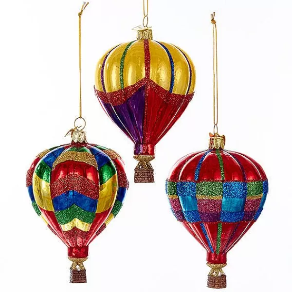 Kurt S. Adler Nyc Nb1142 Noble Gems Hot Air Balloon 3 Assorted^Kurt Adler Flash Sale
