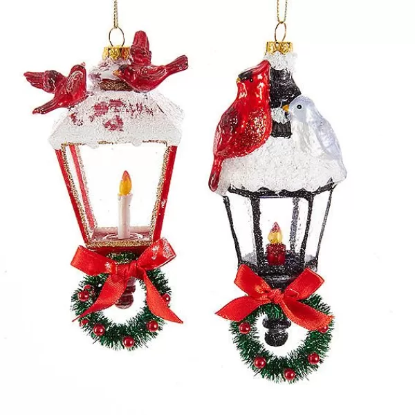 Kurt S. Adler Nyc Nb1239 Noble Gems Lantern With Bird Ornament 2 Assorted^Kurt Adler Online