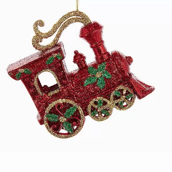 Kurt S. Adler Nyc T2116 Red/Green/Gold Train Ornament^Kurt Adler Sale