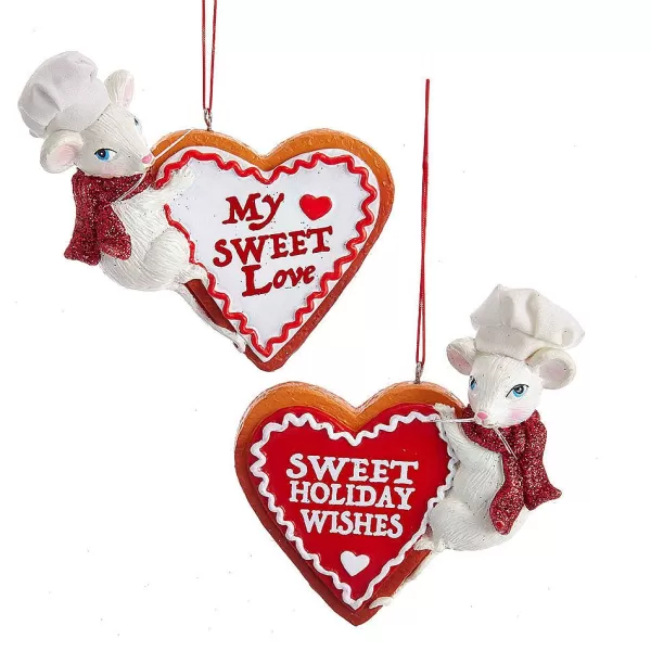 Kurt S. Adler Nyc T2194 Mouse Chef With Cookie 2 Assorted^Kurt Adler Shop