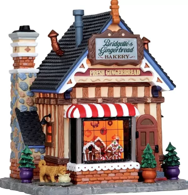 Bridgette'S Gingerbread Bakery, B/O Led (Ld) 15264 Caddington Village^Lemax Shop