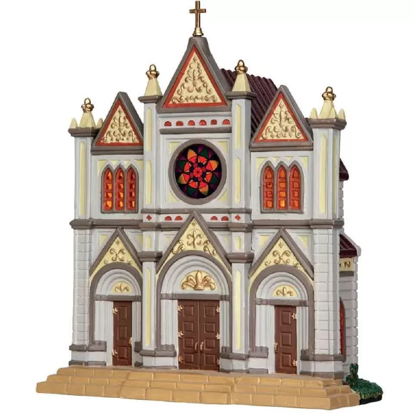 French Cathedral, B/O Led 25403 Caddington Village^Lemax Shop