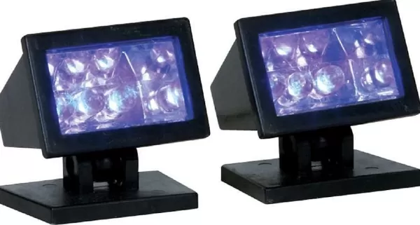 Halloween Purple Light, Set Of 2, B/O (4.5V) 34974 Spooky Town^Lemax Shop