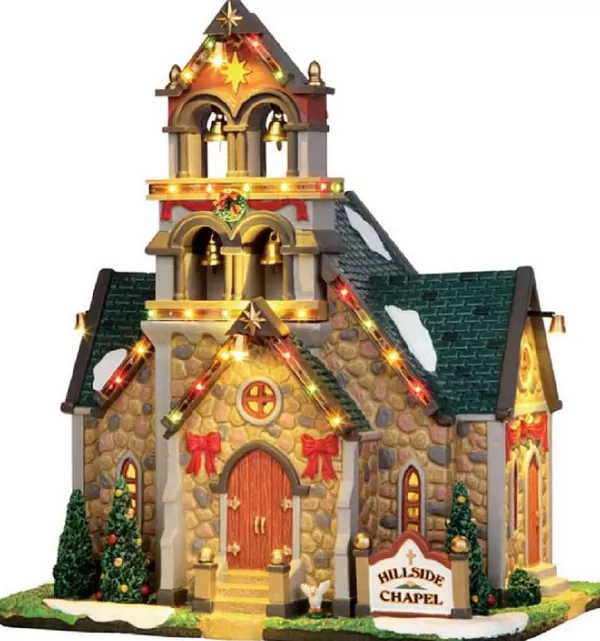 Hillside Bell Chapel, With 4.5V Adaptor 45729 Caddington Village^Lemax Fashion